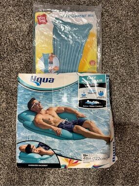 2 NEW pool or lake floaties - Aqua Easy Pool Chair